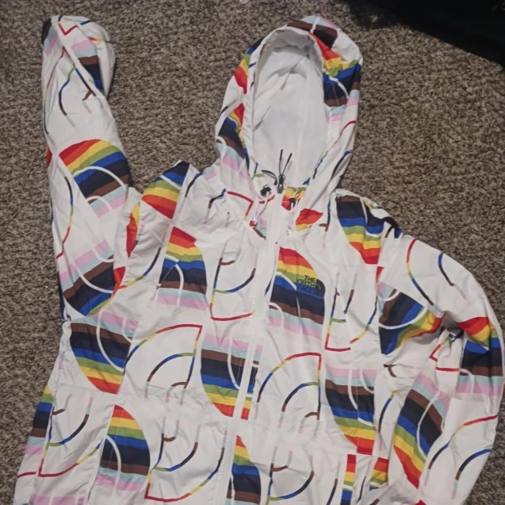 The north face zip windbreaker